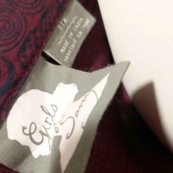 Anthropologie Girls from Savoy Aubergine Sky Plum Purple Semi Formal Date Night - Picture 7 of 7